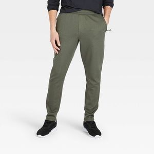 Men's Tech Fleece Joggers - All in Motion™- Olive- Multiple Sizes